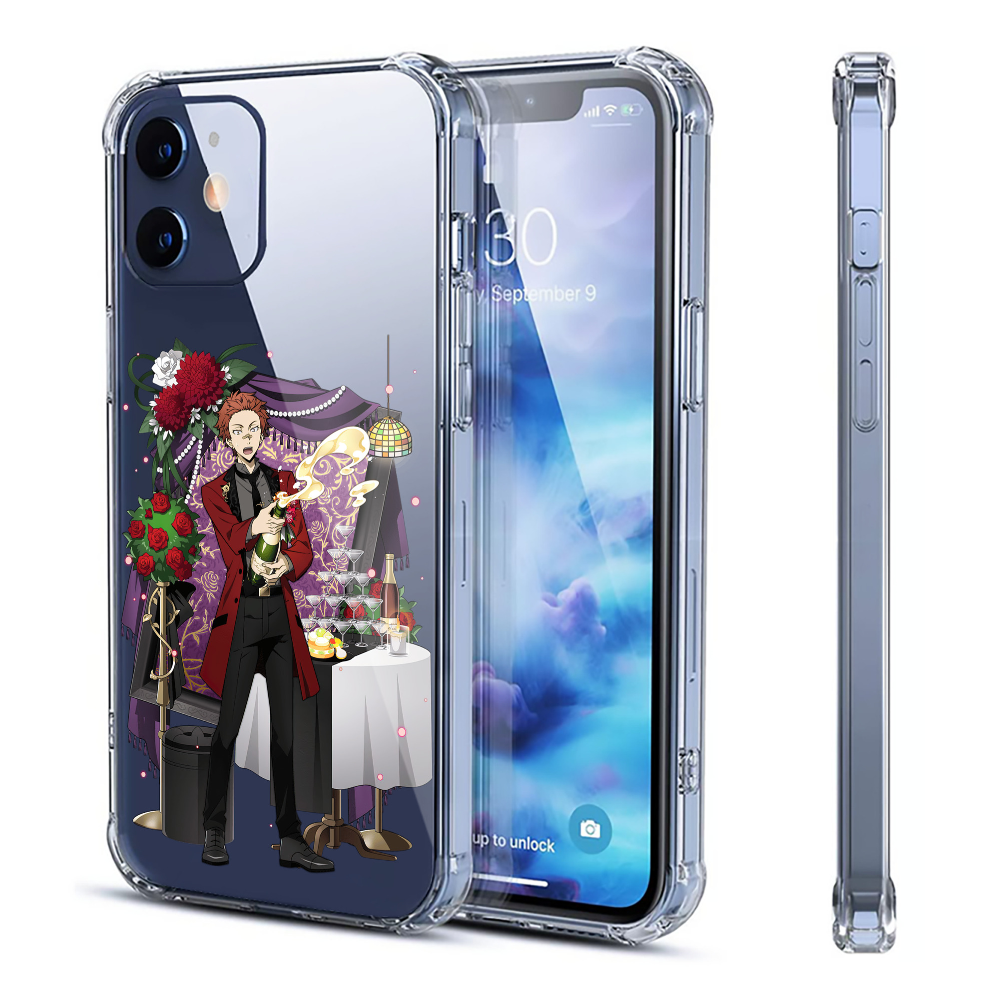 （画像用） 文豪ストレイドッグス Bungo Stray Dogs 【iPhone 12シリーズ対応】透明スマホケース（クリアソフトケース）